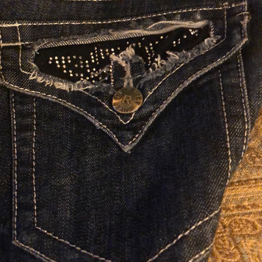Red Rivet sparkle Jeans - Picture 3 of 8